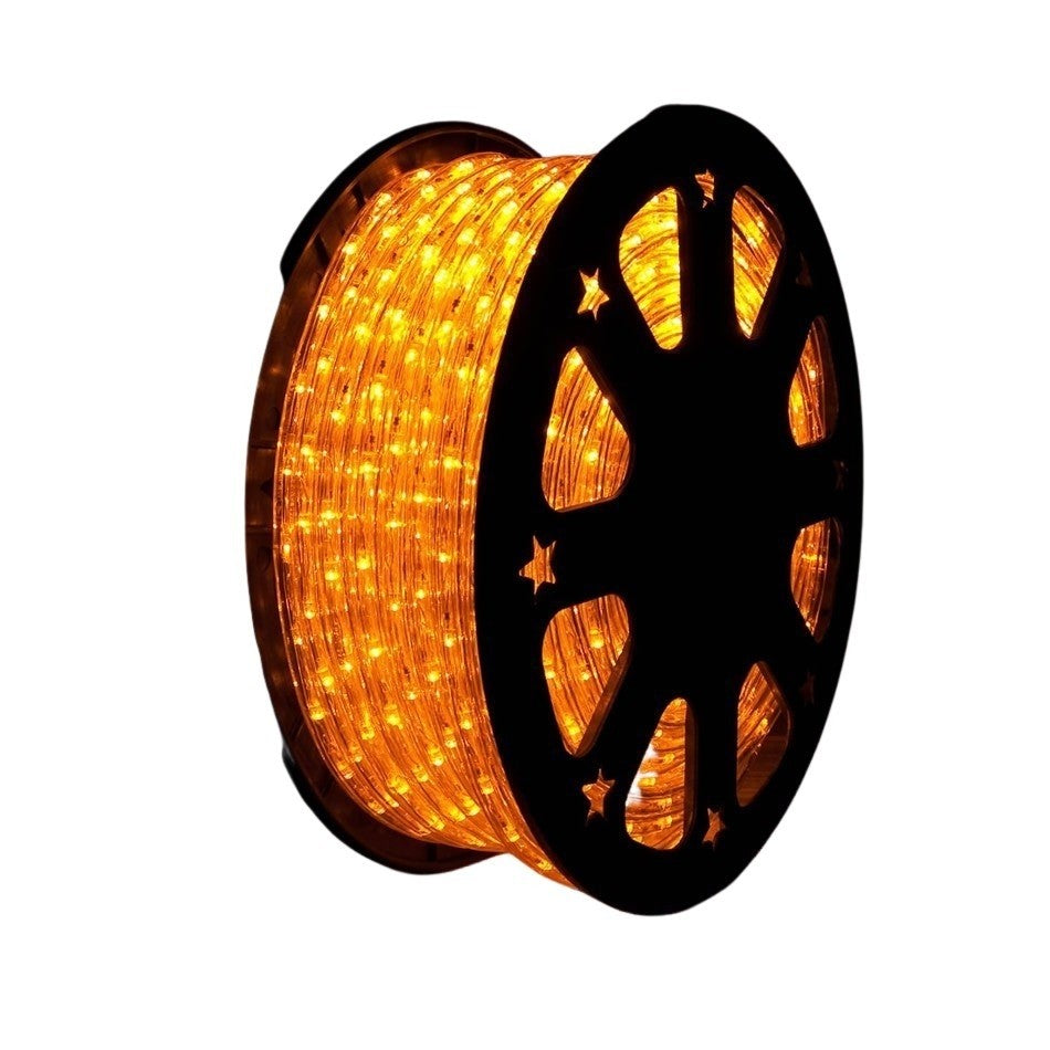 Instalatie Craciun, 10 m, 240 Led-uri, Furtun Luminos, Alb cald, Transformator, Sectionabila, 220 V