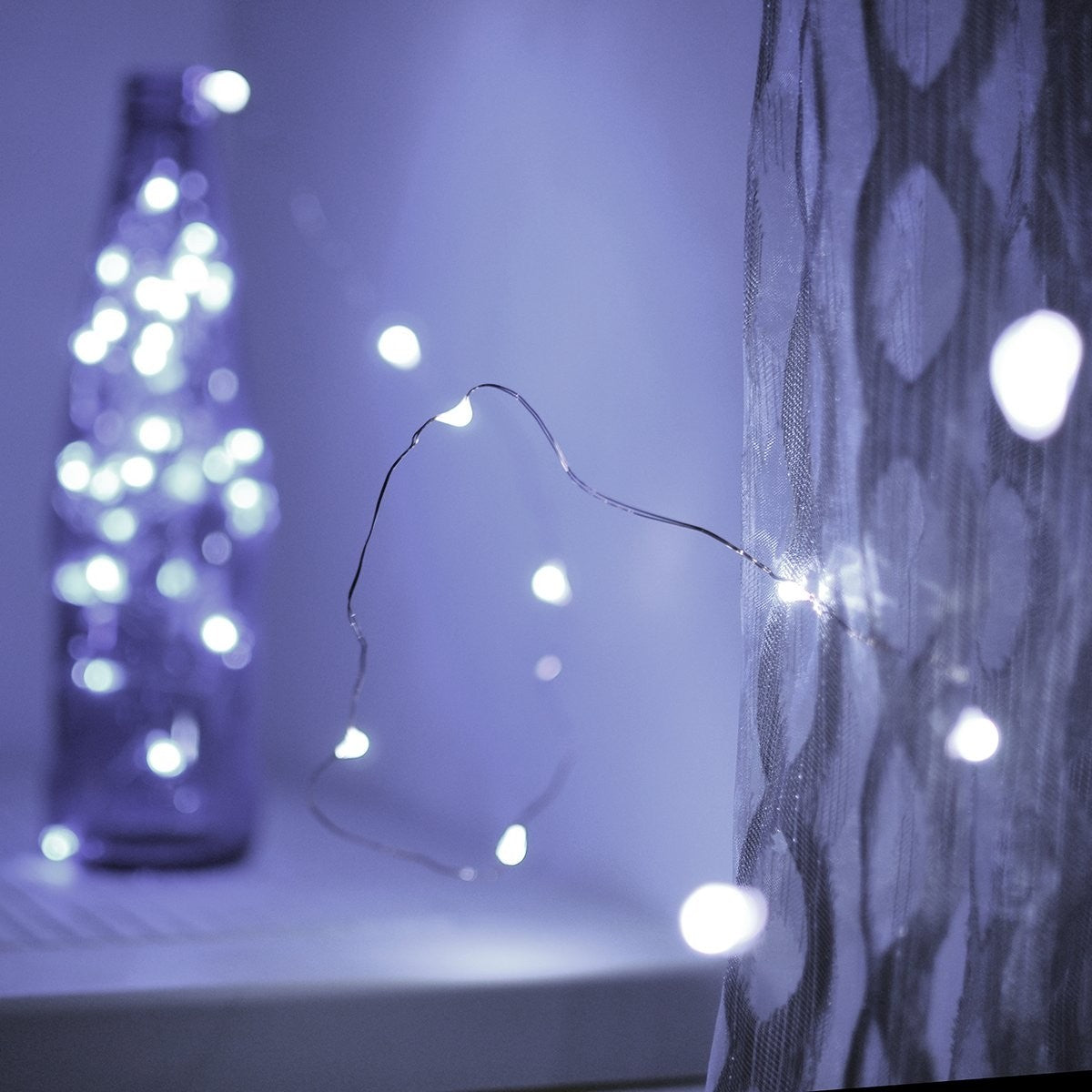 Instalatie Craciun Tip Turturi, 10 m, IP44, 286 Led-uri, Alb rece, 8 jocuri de lumini, Interconectabila, Prelungitor 3 m inclus, Fir Cupru, Interior/Exterior