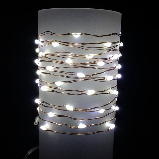 Instalatie Craciun Tip Turturi, 10 m, IP44, 286 Led-uri, Alb rece, 8 jocuri de lumini, Interconectabila, Prelungitor 5 m inclus, Fir Cupru, Interior/Exterior
