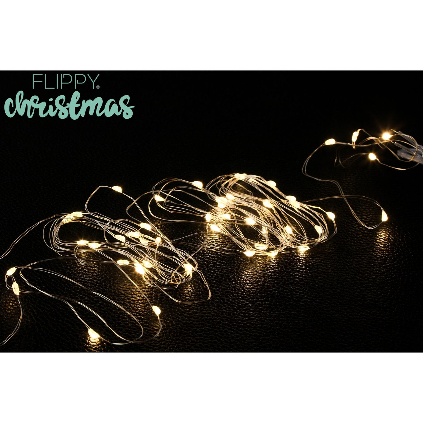 Instalatie Craciun, Liniara, 2 m, Baterii, 20 LED-uri, Alb Cald, Fir Cupru, Interior/Exterior