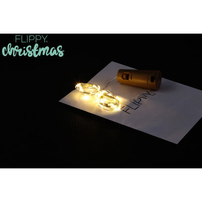 Instalatie Craciun, Liniara, 3 metri, Baterii, 30 LED-uri, Alb Cald, Fir Cupru, Interior/Exterior