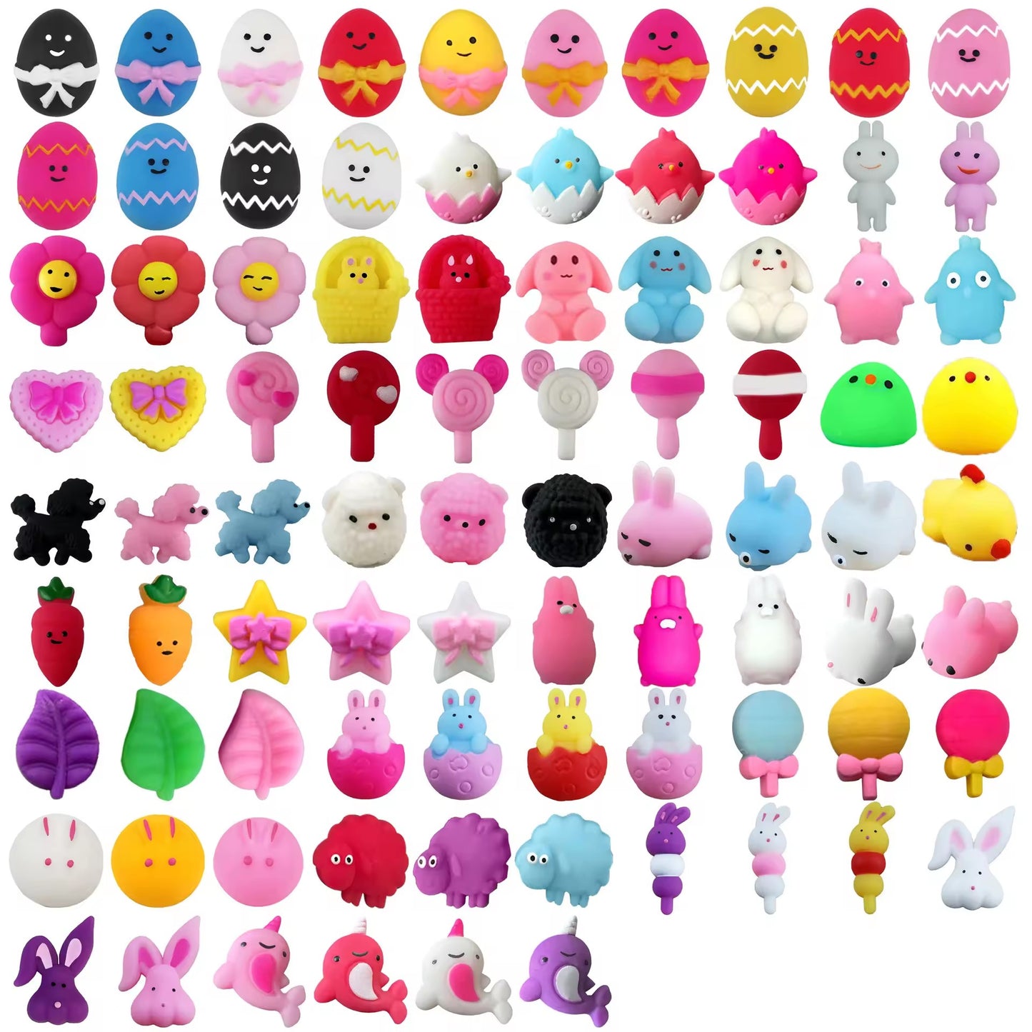 Jucarii Senzoriale Fidget Toy Squishy, Anti-Stres, +3 Ani. Model Tematic Paste, Multicolor