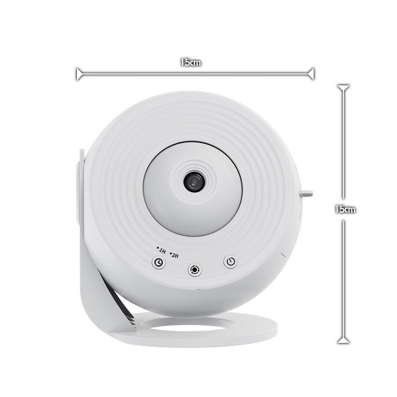 Lampa Tip Proiector Galaxie, pentru Dormitor, Tematica Cer Instelat, Model Glob, HD, Rotire 360 de Grade, 20 de Imagini, Incarcare USB, 10 W, 15x15 cm, Alb