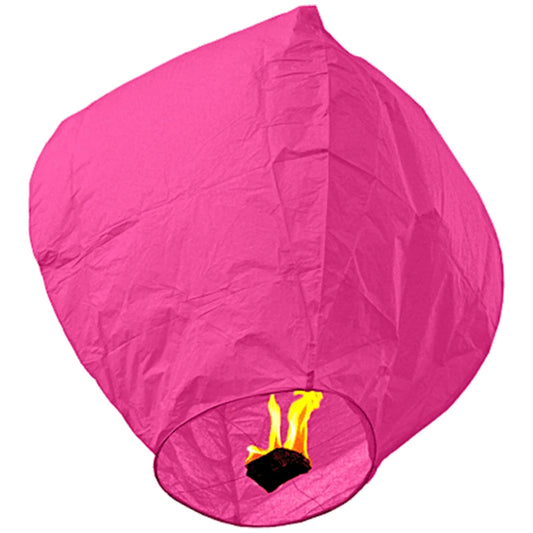 Lampion zburator, hartie biodegradabila, Roz