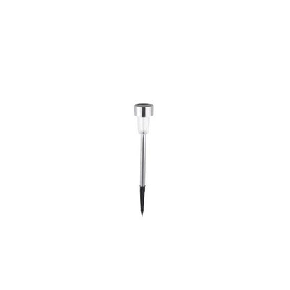 Lampa solara Led decorativa pentru gradina, Argintie, Lumina Alb Cald