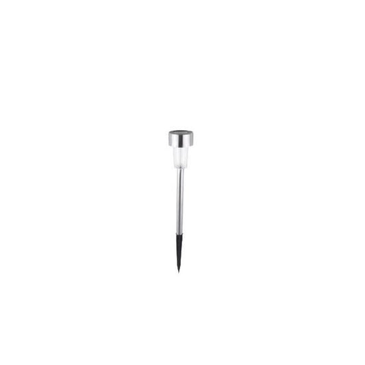 Lampa solara Led decorativa pentru gradina, Argintie, Lumina Alb Cald