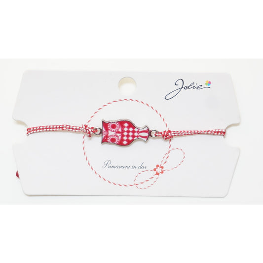 Martisor Bratara Traditionala, Pandantive Aprox 2 cm, Model 4