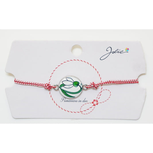 Martisor Bratara Traditionala, Pandantive Aprox 2 cm, Model 6