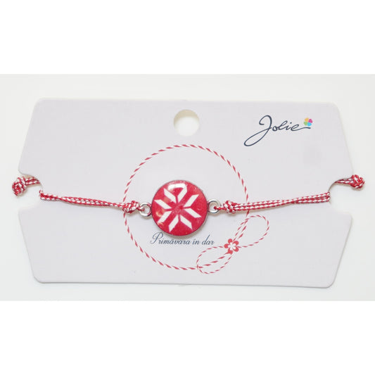 Martisor Bratara Traditionala, Pandantive Aprox 2 cm, Model 8