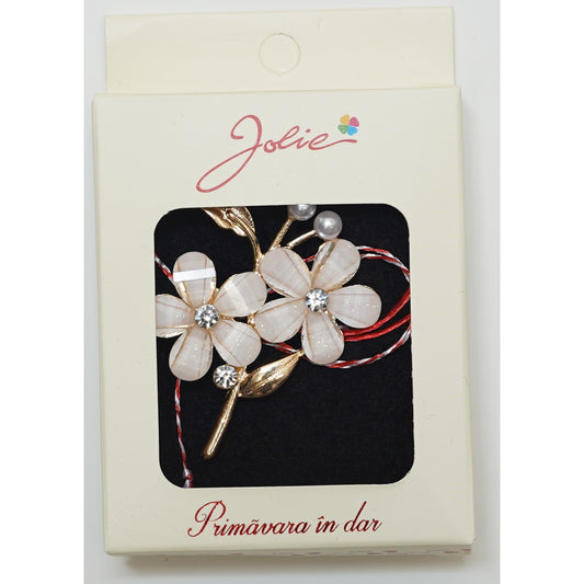 Martisor Brosa Medie, Multicolora, Dimensiune Brosa Aprox 5 cm, Material Metal, Model 12