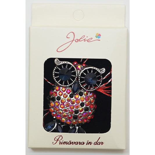 Martisor Brosa Medie, Multicolora, Dimensiune Brosa Aprox 5 cm, Material Metal, Model 16