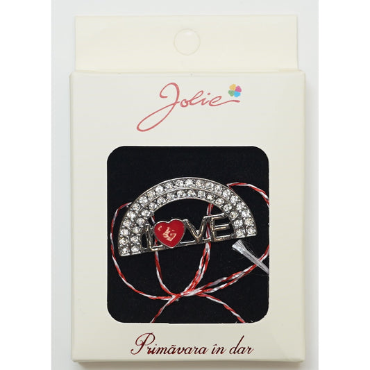 Martisor Brosa Medie, Multicolora, Dimensiune Brosa Aprox 5 cm, Material Metal, Model 7