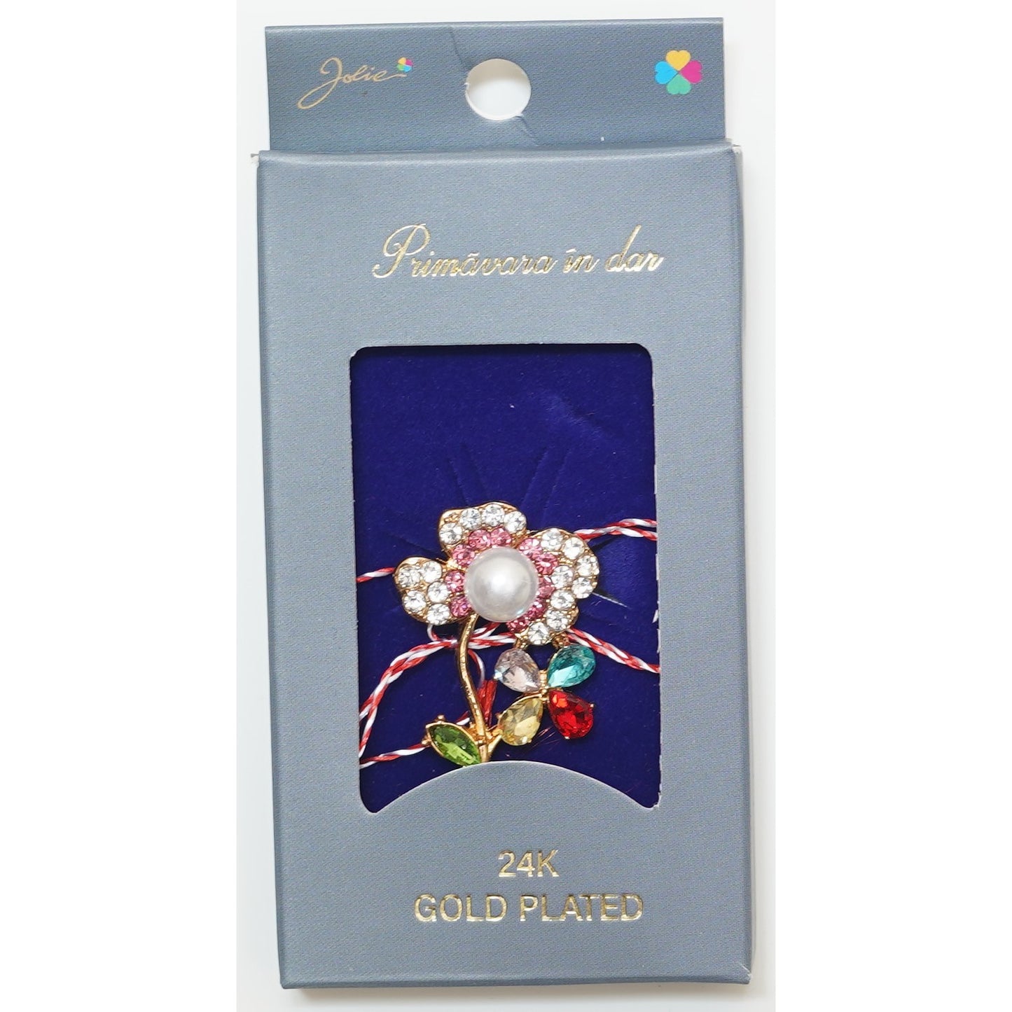 Martisor Brosa Placata cu Aur 24K, Dimensiune Brosa Aprox 2- 3 cm, Model 1