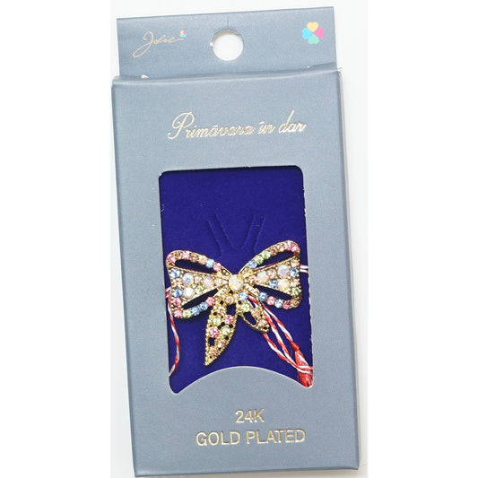 Martisor Brosa Placata cu Aur 24K, Dimensiune Brosa Aprox 2- 3 cm, Model 17