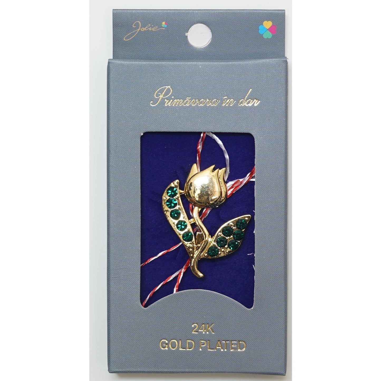 Martisor Brosa Placata cu Aur 24K, Dimensiune Brosa Aprox 2- 3 cm, Model 20