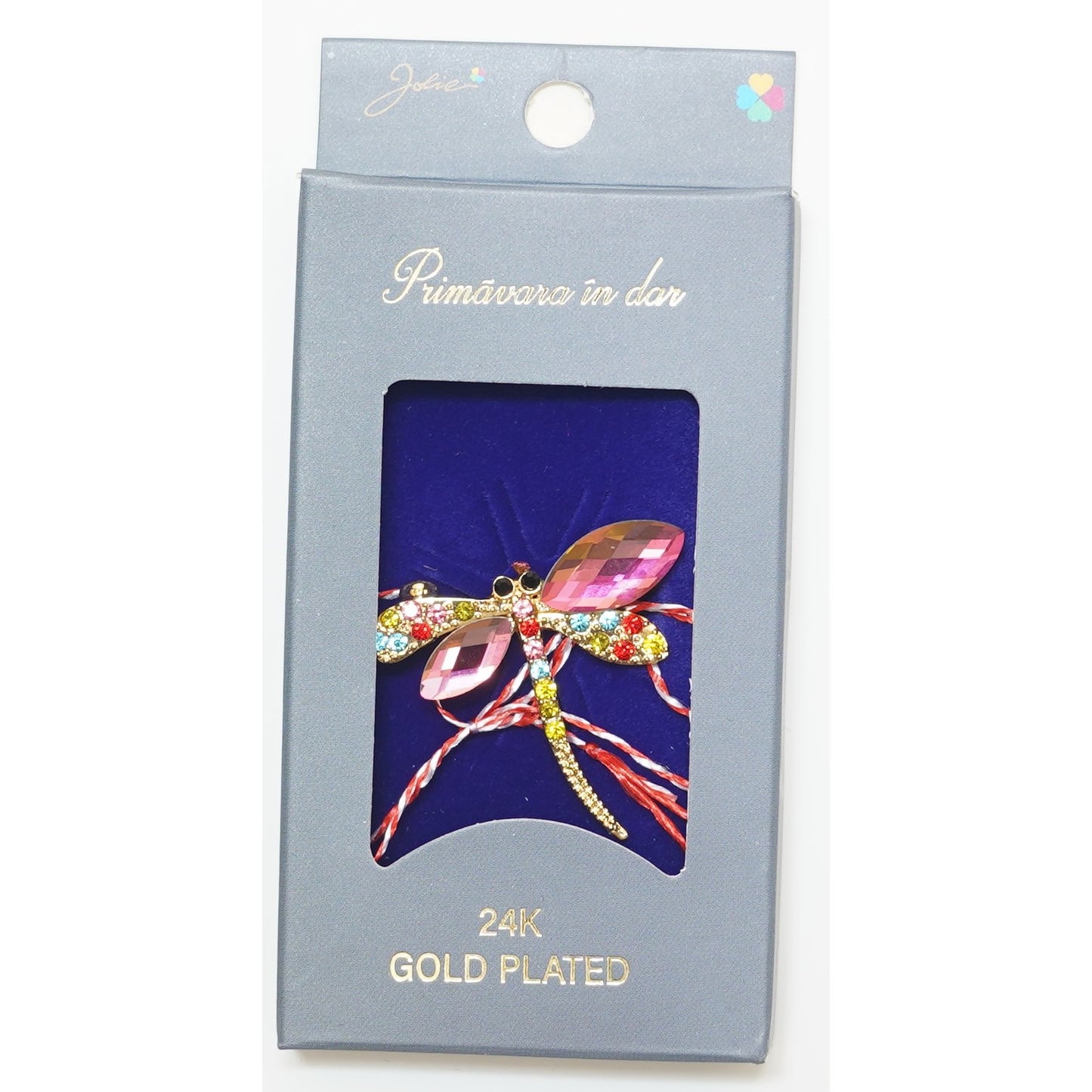 Martisor Brosa Placata cu Aur 24K, Dimensiune Brosa Aprox 2- 3 cm, Model 22