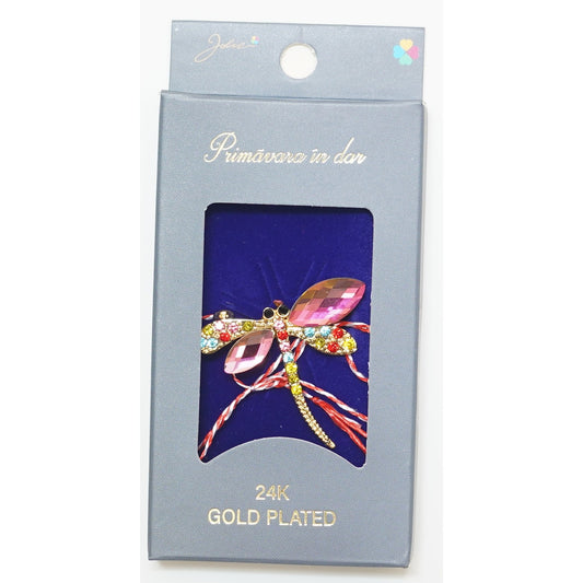 Martisor Brosa Placata cu Aur 24K, Dimensiune Brosa Aprox 2- 3 cm, Model 22