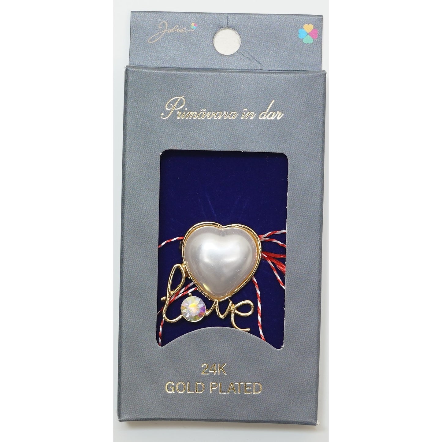 Martisor Brosa Placata cu Aur 24K, Dimensiune Brosa Aprox 2- 3 cm, Model 24