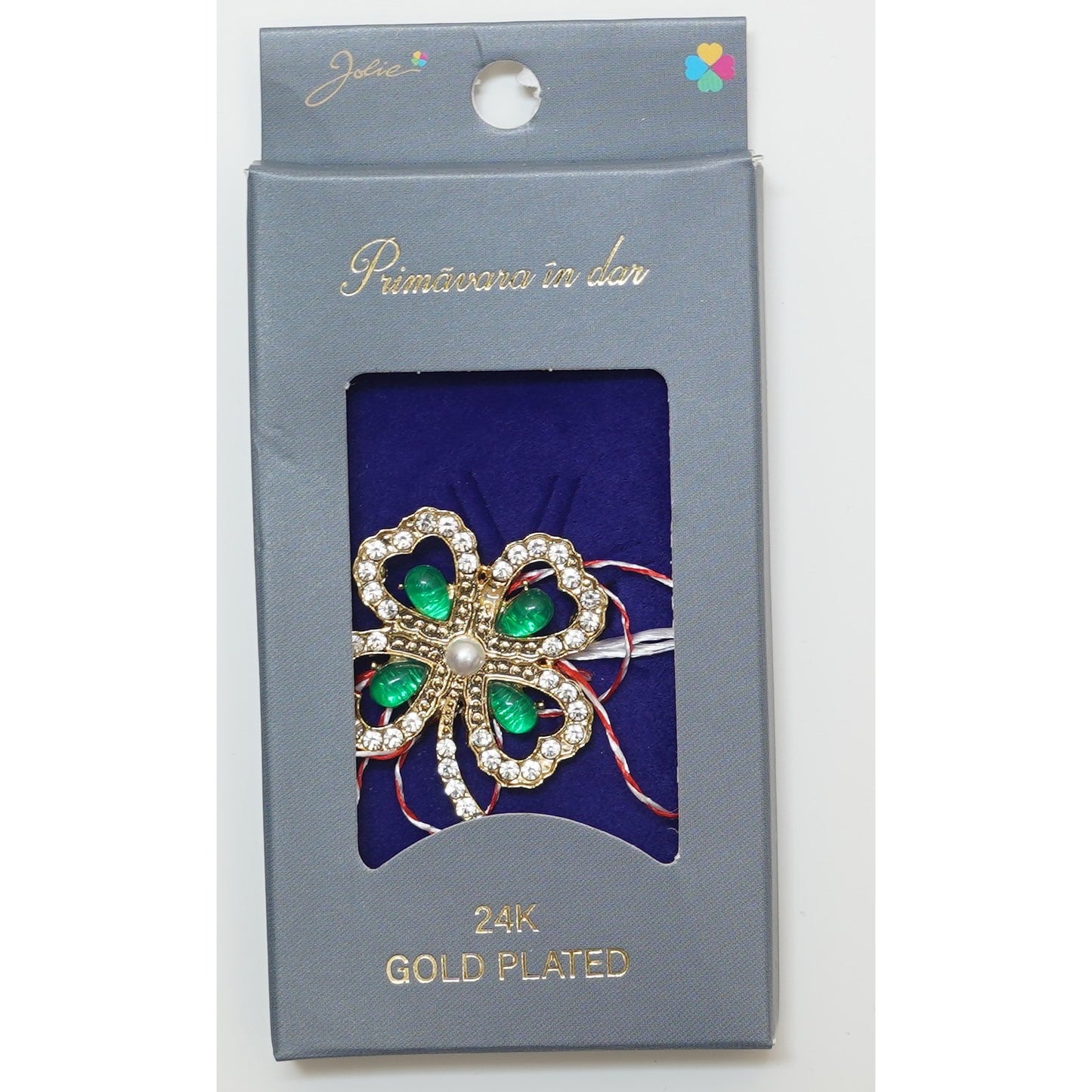 Martisor Brosa Placata cu Aur 24K, Dimensiune Brosa Aprox 2- 3 cm, Model 25