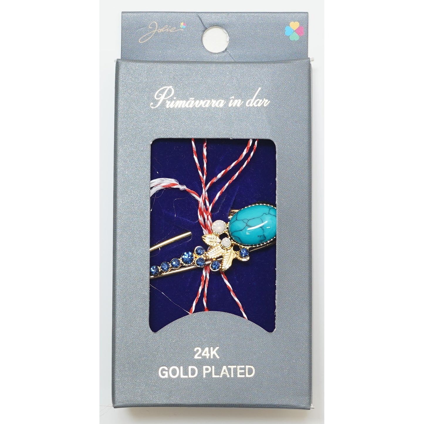 Martisor Brosa Placata cu Aur 24K, Dimensiune Brosa Aprox 2- 3 cm, Model 26