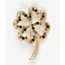 Martisor Brosa Placata cu Aur 24K, Dimensiune Brosa Aprox 2- 3 cm, Model 30