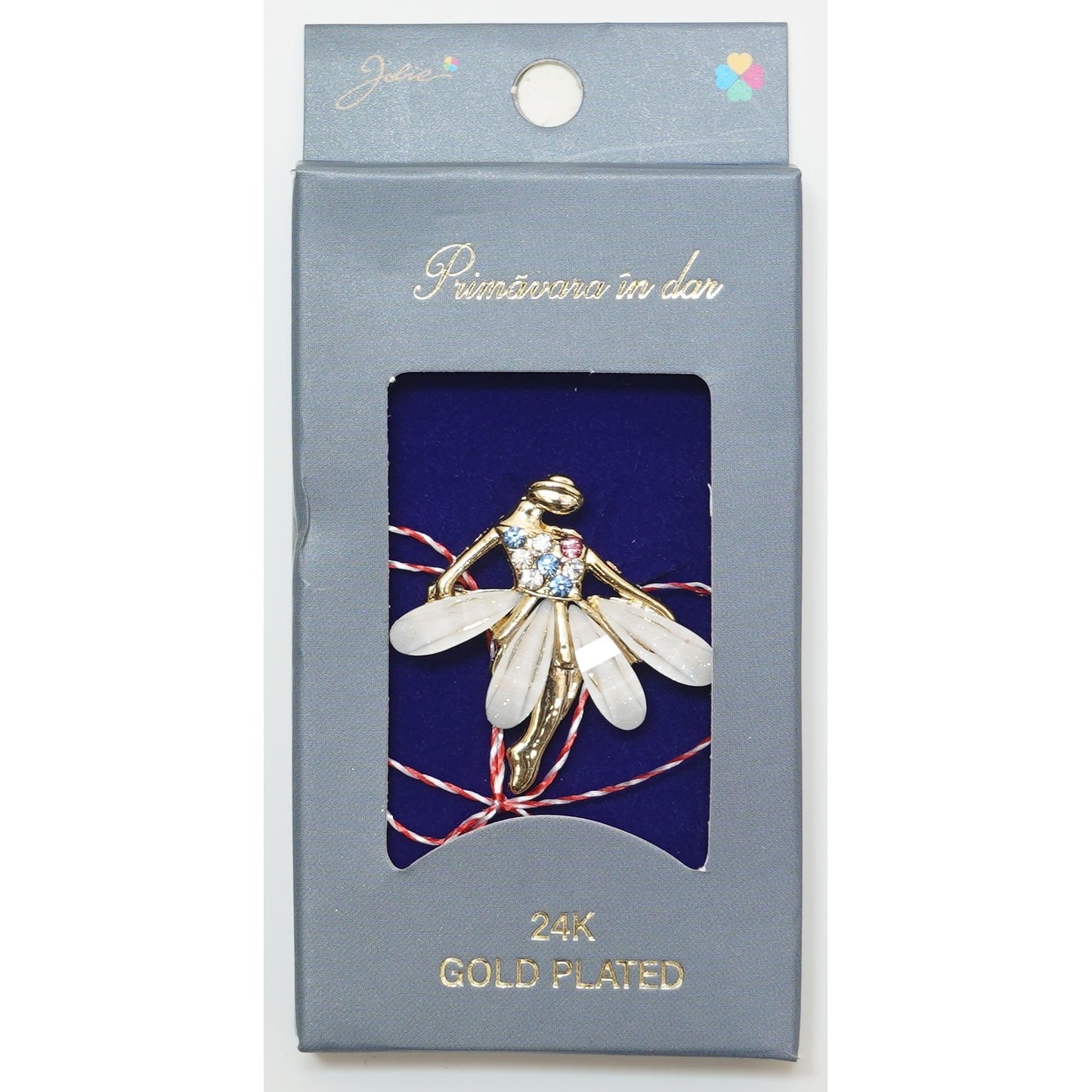 Martisor Brosa Placata cu Aur 24K, Dimensiune Brosa Aprox 2- 3 cm, Model 4