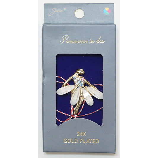 Martisor Brosa Placata cu Aur 24K, Dimensiune Brosa Aprox 2- 3 cm, Model 4