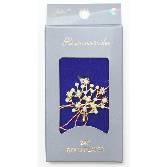 Martisor Brosa Placata cu Aur 24K, Dimensiune Brosa Aprox 2- 3 cm, Model 7