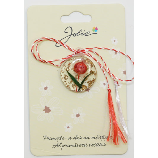 Martisor din Acril, Dimensiune Pandantiv Aprox 2 cm, Multicolor, Model 11