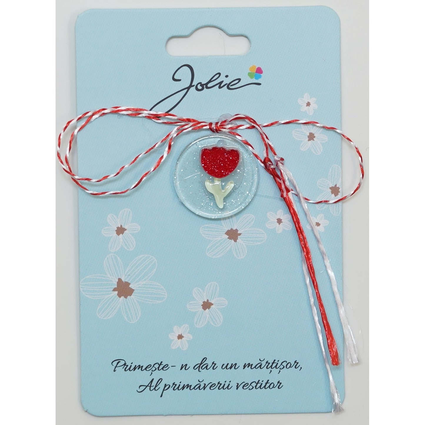 Martisor din Acril, Dimensiune Pandantiv Aprox 2 cm, Multicolor, Model 12