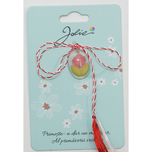 Martisor din Acril, Dimensiune Pandantiv Aprox 2 cm, Multicolor, Model 14