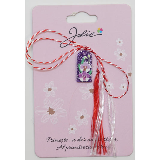 Martisor din Acril, Dimensiune Pandantiv Aprox 2 cm, Multicolor, Model 2