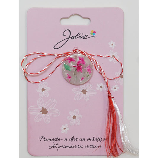 Martisor din Acril, Dimensiune Pandantiv Aprox 2 cm, Multicolor, Model 6