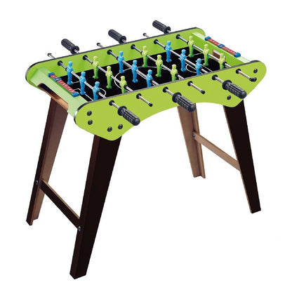 Masa de Fotbal, cu Picioare, 6 Manere, Tablou de Scor, 71.3 x 14.6 x 36 cm, din Lemn/Otel/ABS, Verde