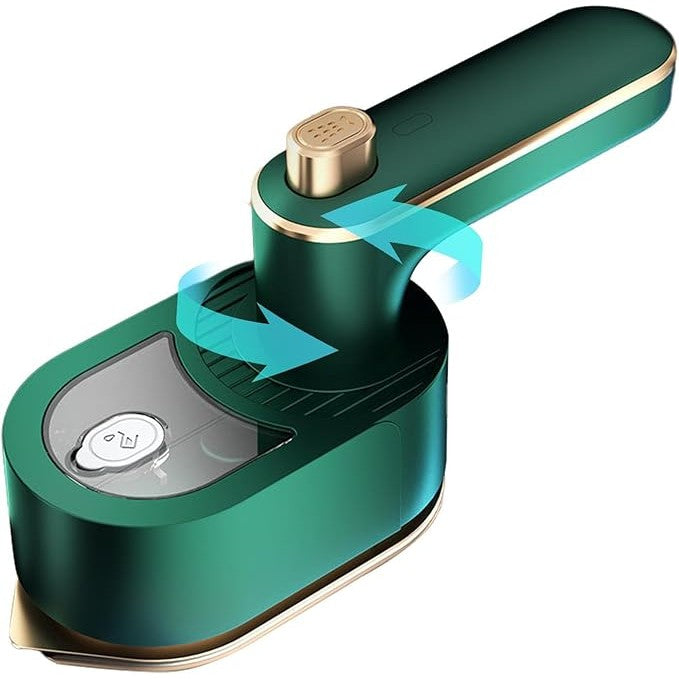 Mini Fier de Calcat, Pliabil si Portabil, Calcare Verticala/Orizonala, cu Abur, 50 ml, 40W, 10.5 x 12 cm, Verde