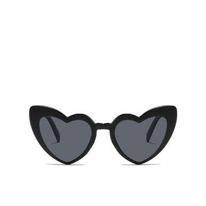 Ochelari in Forma de Inima, pentru Petrecerea Burlacitelor, Tematica Nunta, Protectie Soare, 14.7x4.9x14.2 cm, Negru