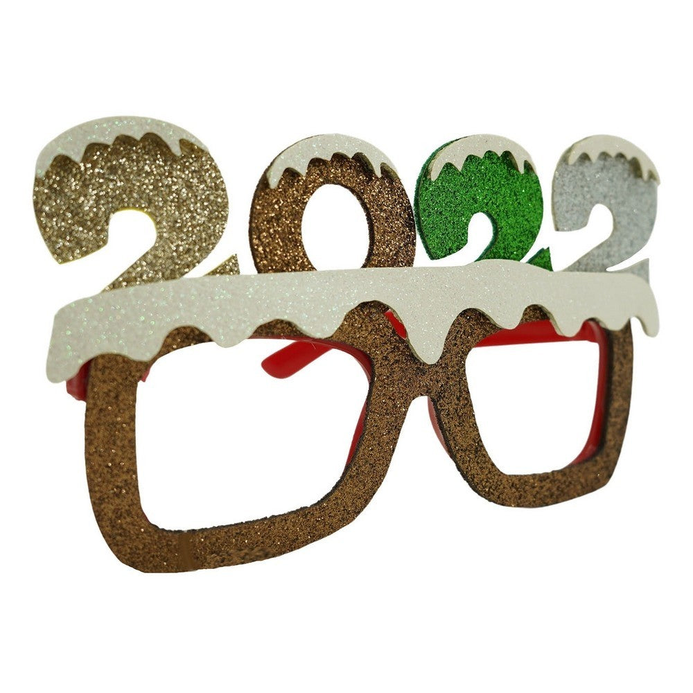 Ochelari petrecere de Revelion, 2022, Maro, din Plastic si Poliester