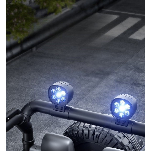Mașină Electrică pentru Copii, Off-Road, Conectare Bluetooth, telecomandă, Tracțiune Integrală, Lumina Intermitenta, Baterie 12V 7Ah, 120x63x68cm, Rosu