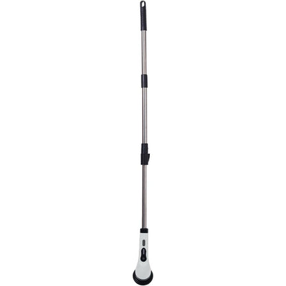 Perie Electrica de Curatare, pentru Gresie, Baie, Bucatarie, 25x20x9.5 cm, cu 6 Capete, Maner Extensibil Detasabil 84-127cm, Incarcare USB-Type C, Rotire 360 de Grade, 3000 mAh, Culoare: Alb