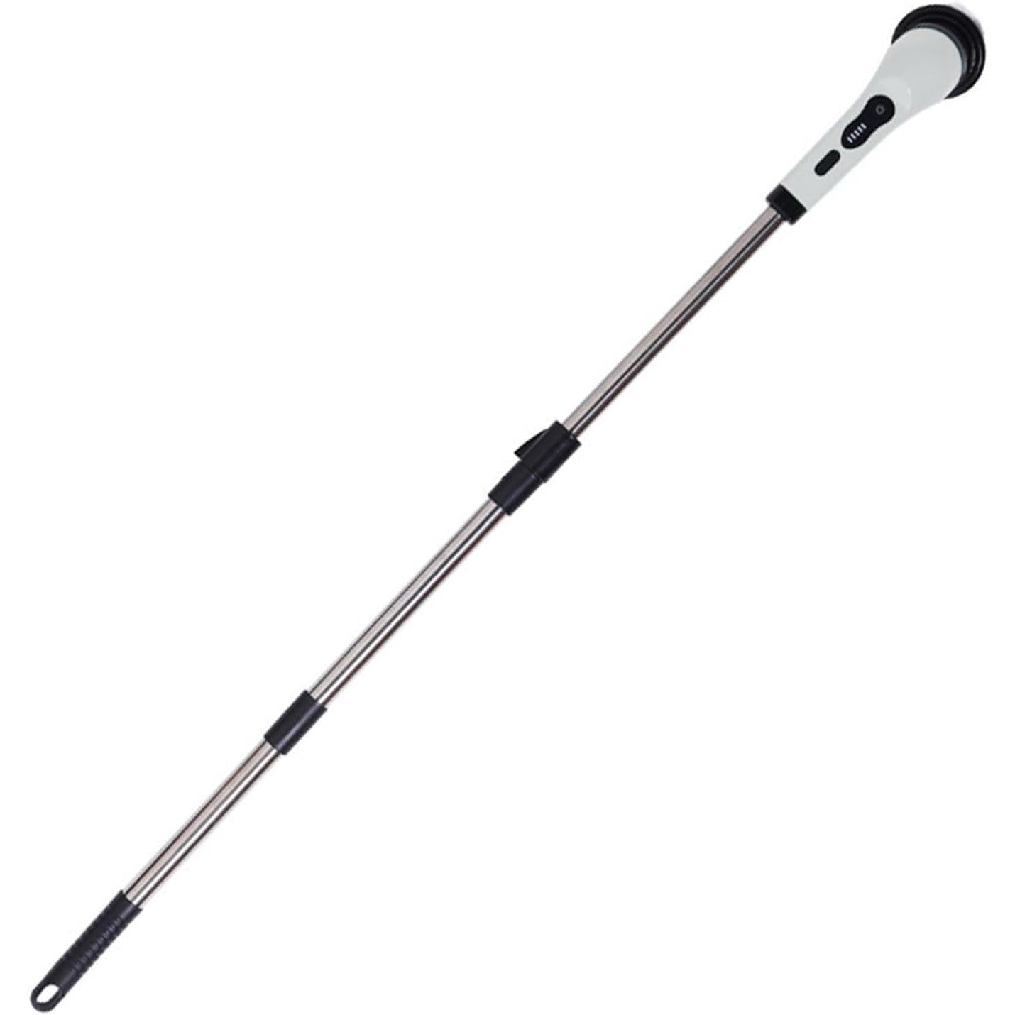 Perie Electrica de Curatare, pentru Gresie, Baie, Bucatarie, 25x20x9.5 cm, cu 6 Capete, Maner Extensibil Detasabil 84-127cm, Incarcare USB-Type C, Rotire 360 de Grade, 3000 mAh, Culoare: Alb