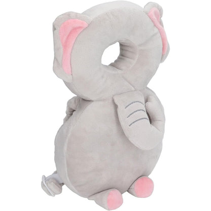 Perna tip Rucsac pentru Protectia Capului, Tetiera tip Elefant de Plus, pentru Bebelusi, 33x6x19 cm, 180 g, Gri