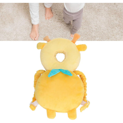 Perna tip Rucsac pentru Protectia Capului, Tetiera tip Girafa, pentru Bebelusi, 33x6x19 cm, 180 g, Galben