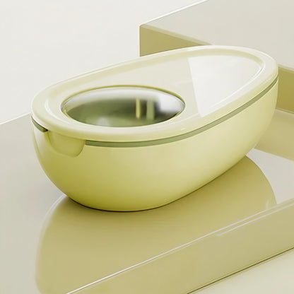 Cutie Taiat Pastile si Depozitare Medicamente, Galbena, 8x5x2.65 cm, Compacta si Portabila, Ideala Pentru Calatorii