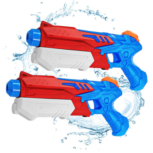 Pistol cu Apa pentru Copii, Rezervor, Pentru Piscina/Plaja, 6ani+,  Albastru deschis/Rosu, 300ML