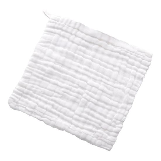 Prosop Absorbant, din Bumbac, 6 Straturi, 30 x 30 cm, Alb