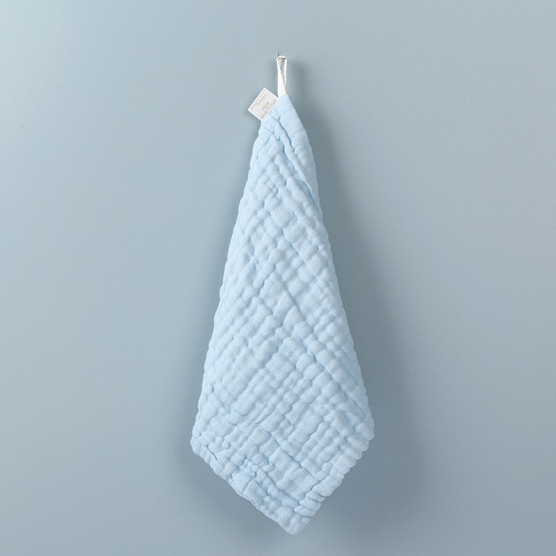 Prosop Absorbant, din Bumbac, 6 Straturi, 30 x 30 cm, Albastru