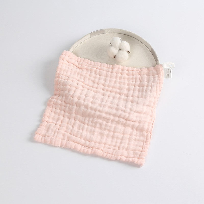 Prosop Absorbant, din Bumbac, 6 Straturi, 30 x 30 cm, Roz