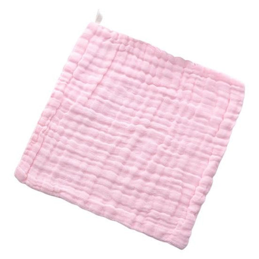 Prosop Absorbant, din Bumbac, 6 Straturi, 30 x 30 cm, Roz