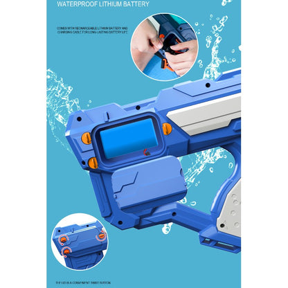 Pistol cu Apa pentru Copii, Rezervor 600ml, 14ani+, cu baterie 1200mAh, Electric Burst, Albastru/Verde, 800ML