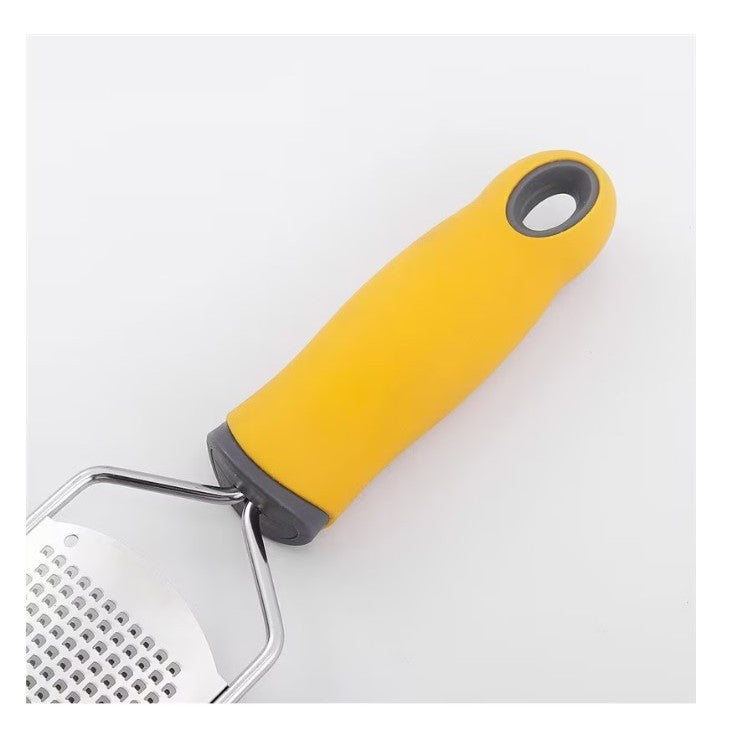 Razatoare manuala, perie inclusa, Inox, usor de utilizat, 31x6.7 cm, Galben